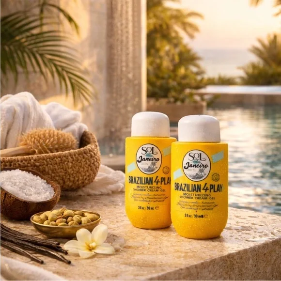 Sol de Janeiro Brazilian 4 Play Shower Cream-Gel Duo NWT - Picture 2 of 3